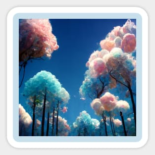 Cotton Candy Trees Sticker